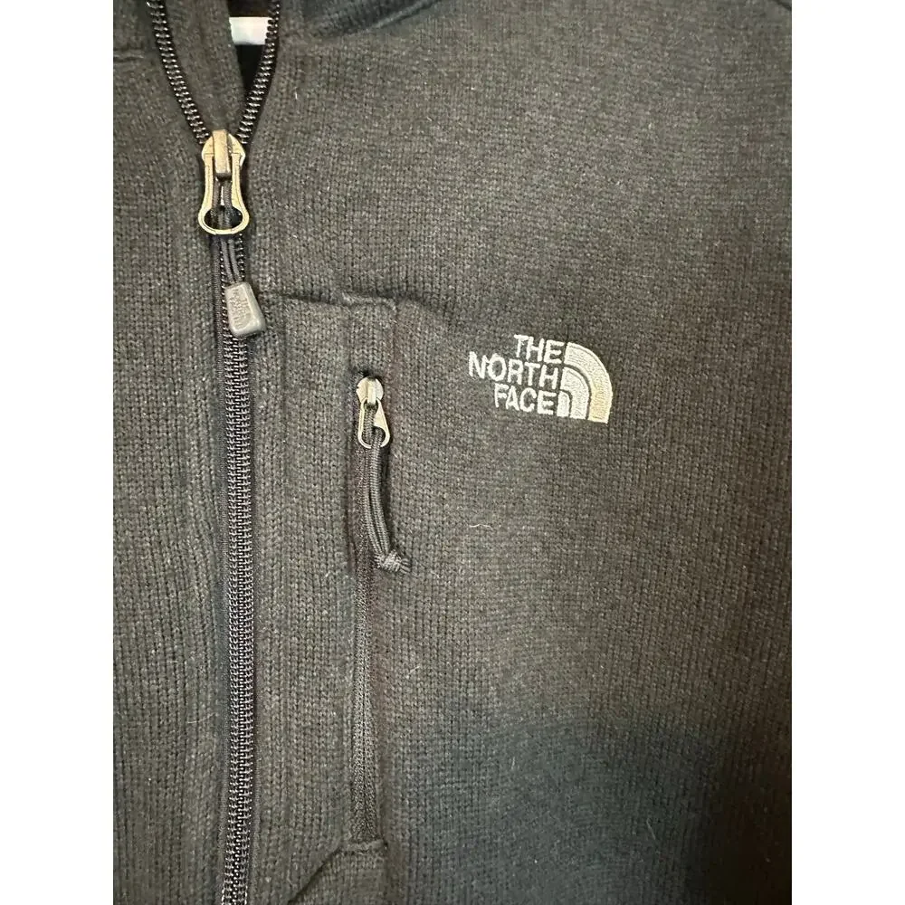 The North Face Men’s Medium Black Full Zip Fleece Jacket Zip Pockets Outdoor